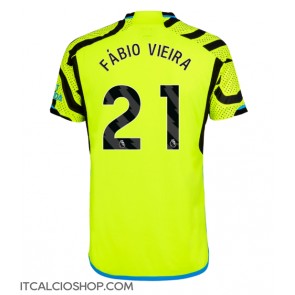 Arsenal Fabio Vieira #21 Seconda Maglia 2023-24 Manica Corta